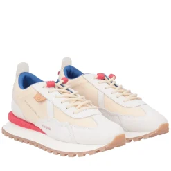 Sneaker Blossom in camoscio e microfibra colore beige