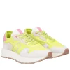 Sneaker Cindy in nylon e pelle scamosciata colore giallo