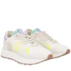 Sneaker Cindy in nylon e pelle scamosciata colore avorio
