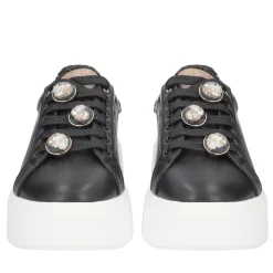 SNEAKER ELETTRA CON ACCESSORI GIOIELLO COLORE NERO