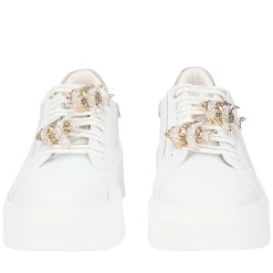 SNEAKER ELETTRA CON ACCESSORIO GIOIELLO COLORE BIANCO/ORO