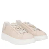 SNEAKER FENICE IN PELLE CON FARFALLA COLORE BEIGE