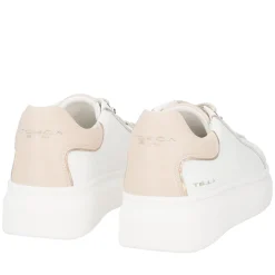 SNEAKER FENICE IN PELLE CON FARFALLA COLORE BIANCO/BEIGE