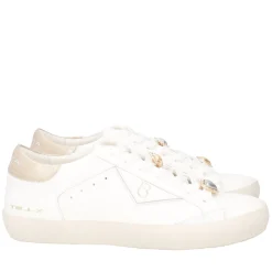 SNEAKER SIRIUS CON ACCESSORI COLORE LATTE/ORO