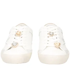 SNEAKER SIRIUS CON ACCESSORI COLORE LATTE/ORO