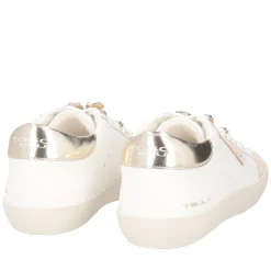 SNEAKER SIRIUS CON FARFALLE GIOIELLO COLORE LATTE/ORO