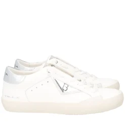SNEAKER SIRIUS CON MICROSTRASS COLORE LATTE/ARGENTO