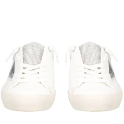SNEAKER SIRIUS CON MICROSTRASS COLORE LATTE/ARGENTO