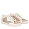 SNEAKER SIRIUS IN PELLE CON GLITTER COLORE ORO