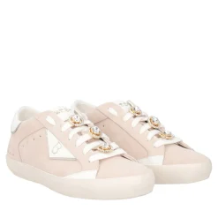 SNEAKER SIRIUS IN PELLE CON ACCESSORIO COLORE BEIGE