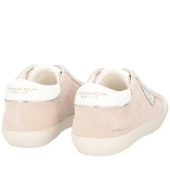 SNEAKER SIRIUS IN PELLE CON ACCESSORIO COLORE BEIGE