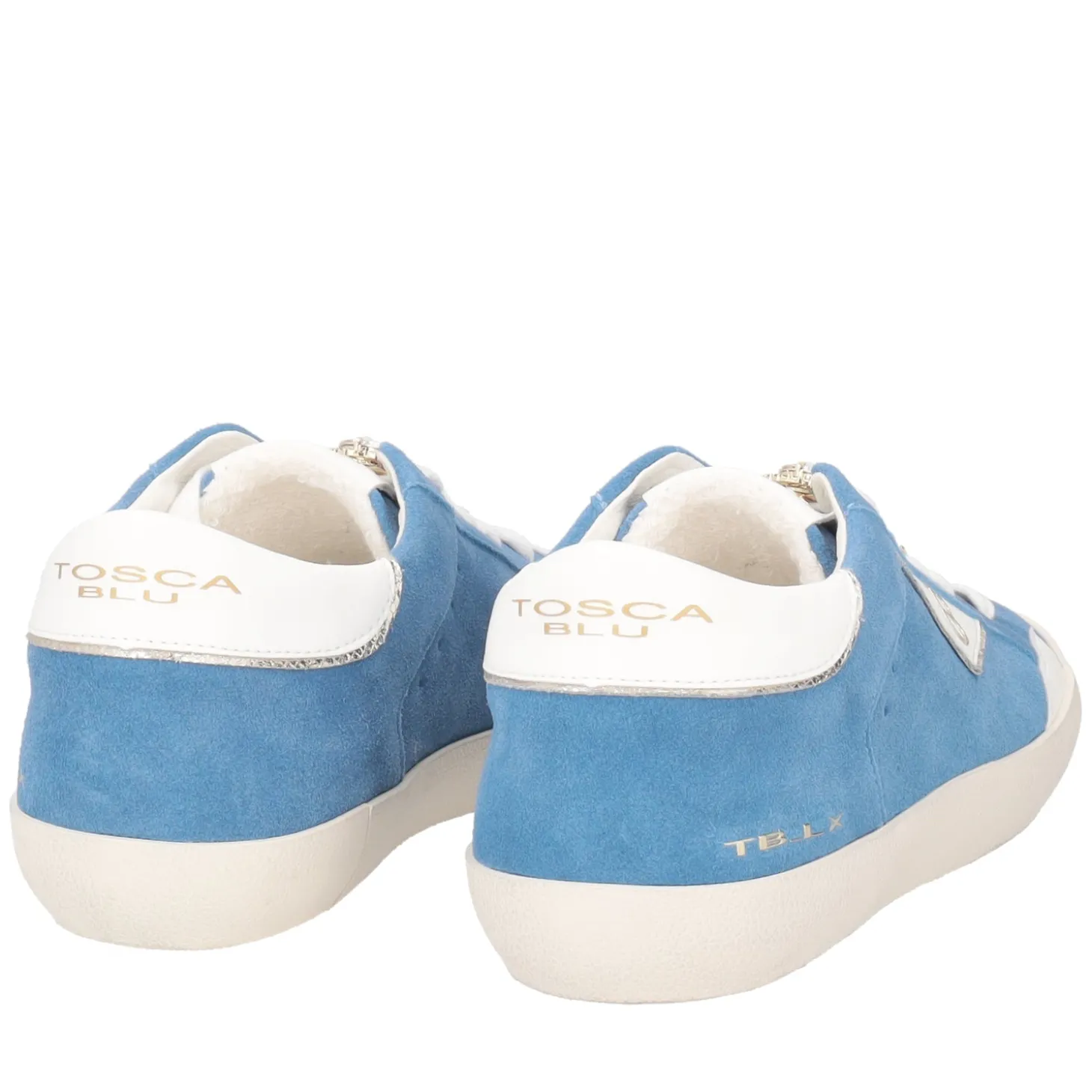 SNEAKER SIRIUS IN PELLE CON ACCESSORIO COLORE BLU