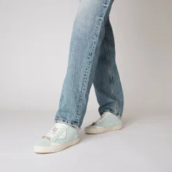 SNEAKER SIRIUS IN PELLE SCAMOSCIATA COLORE VERDINO