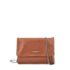 Tracolla con pattina tiny bags colore cuoio