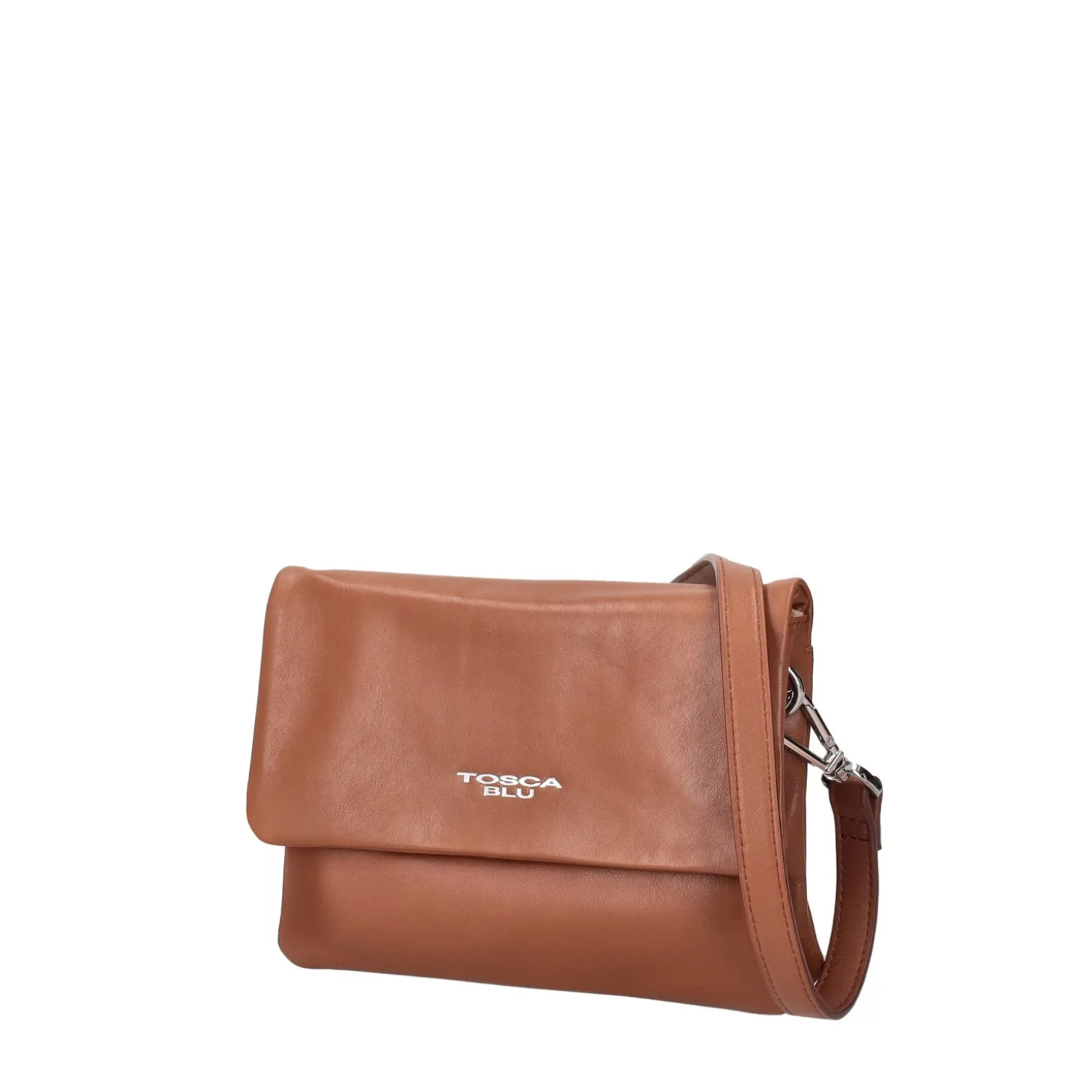 Tracolla con pattina tiny bags colore cuoio