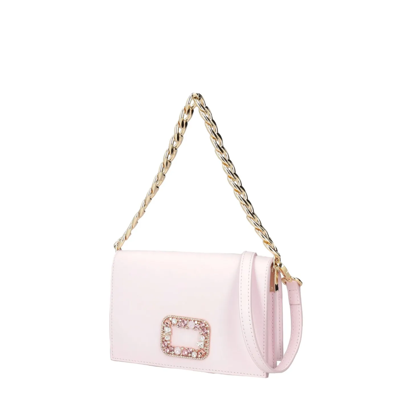 Tracollina Denise con accessorio gioiello colore rosa