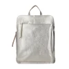 ZAINO IN PELLE CON CHIUSURA A ZIP COLORE ORO