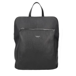 ZAINO IN PELLE CON CHIUSURA A ZIP COLORE NERO