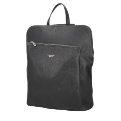 ZAINO IN PELLE CON CHIUSURA A ZIP COLORE NERO
