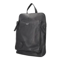 ZAINO IN PELLE CON CHIUSURA A ZIP COLORE NERO