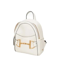 ZAINO POSITANO CON ACCESSORIO STAFFA COLORE AVORIO
